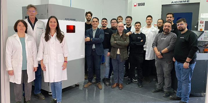 AIDIMME instala un prototipo de impresión 3D para crear por primera vez en España implantes biomédicos de titanio con tecnología de hilo de soldadura por láser